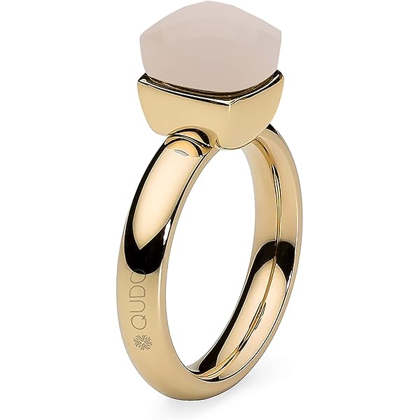 箱無し　QUDO ゴールドリング　美品✨️✨️ Amazon.com: QUDO FIRENZE RING - GOLD (Aquamarine, 7